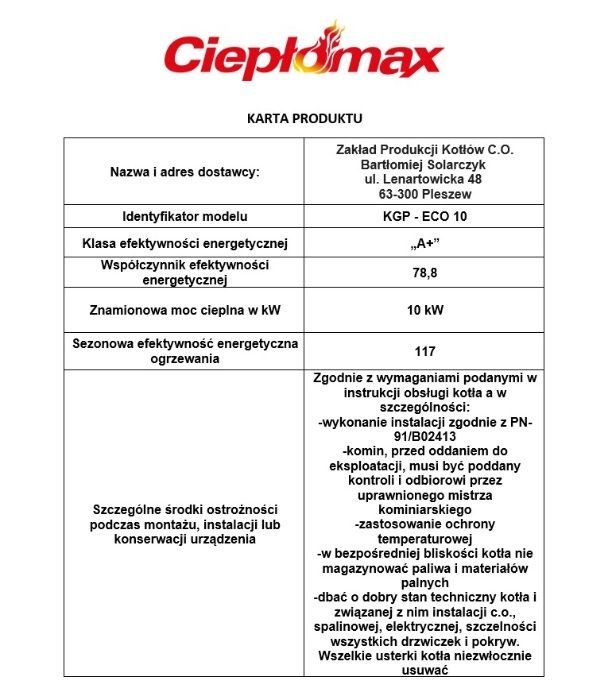 Kocioł CO 10 kW – Pellet Piec V klasa dotacja automatyczne rozpalanie