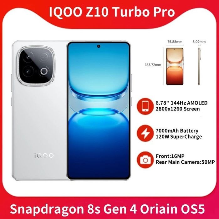 Vivo IQOO Z10 Turbo Pro
12/256GB White