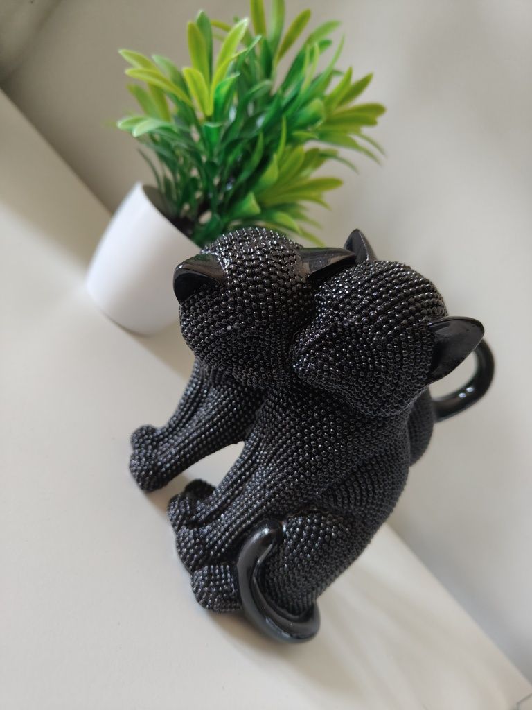 Figurka dekoracyjna czarne kotki 13/15cm