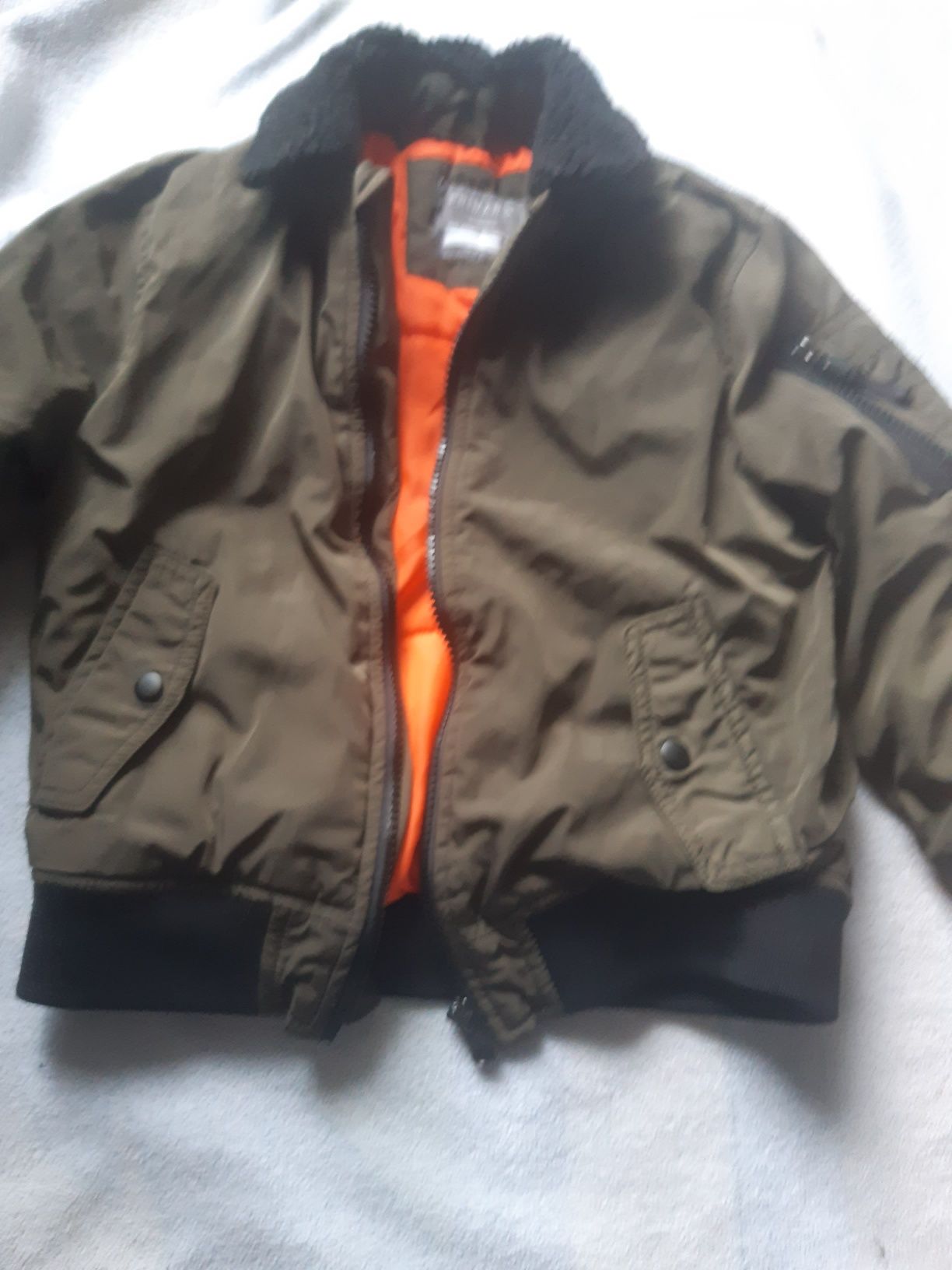 Kurtka chlopieca bomberka Primark 5-6 lat (116 cm) khaki wiosna