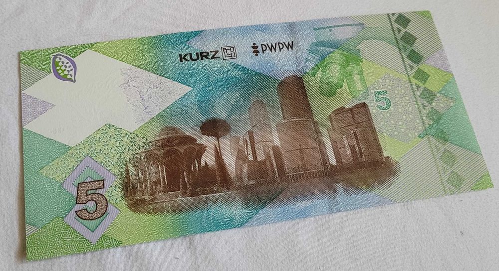 Banknot testowy PWPW, UNIVERSAL 5, magazyn CiD nr 72