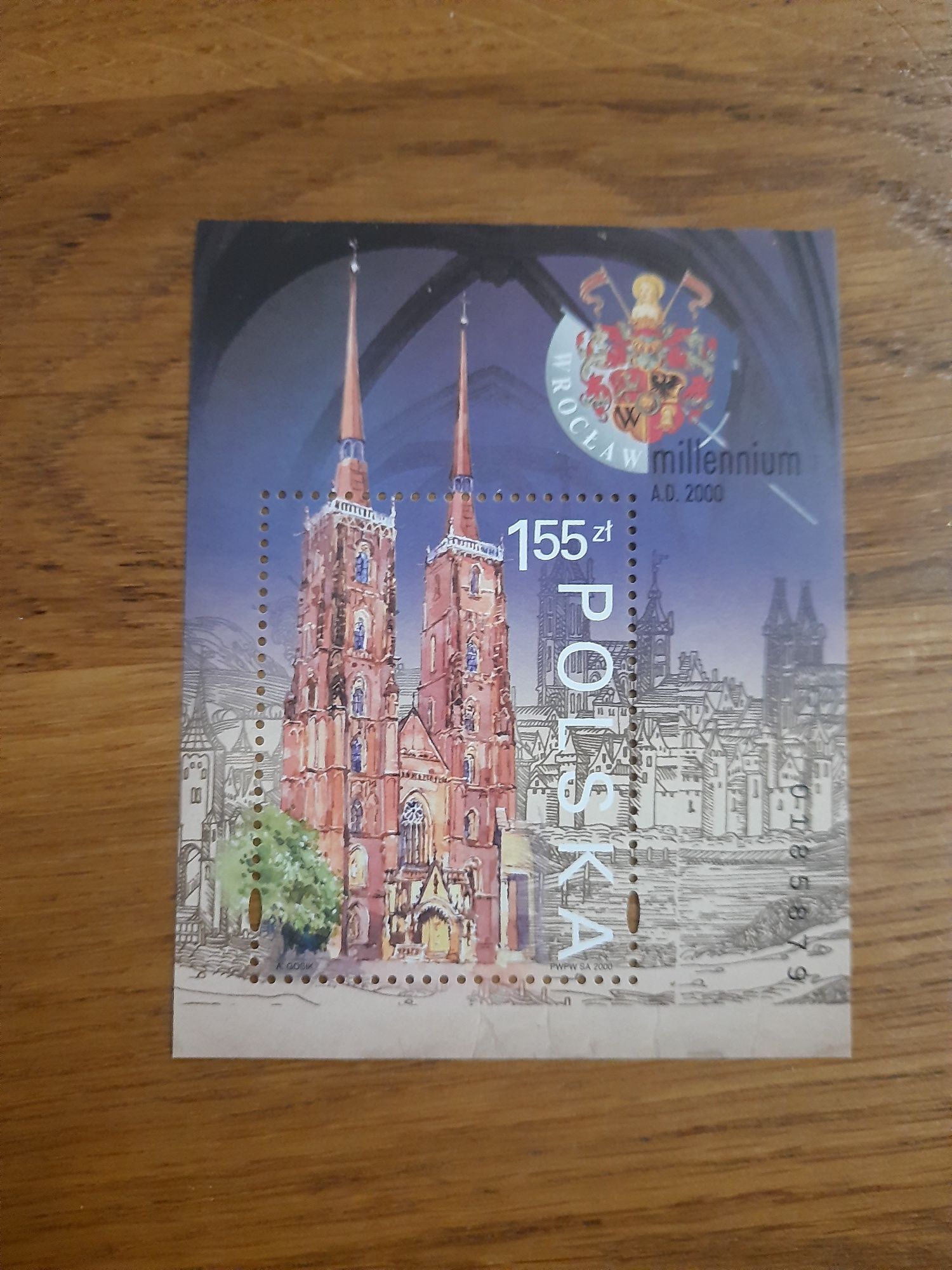 Znaczek pocztowy 1000lecie Wrocławia