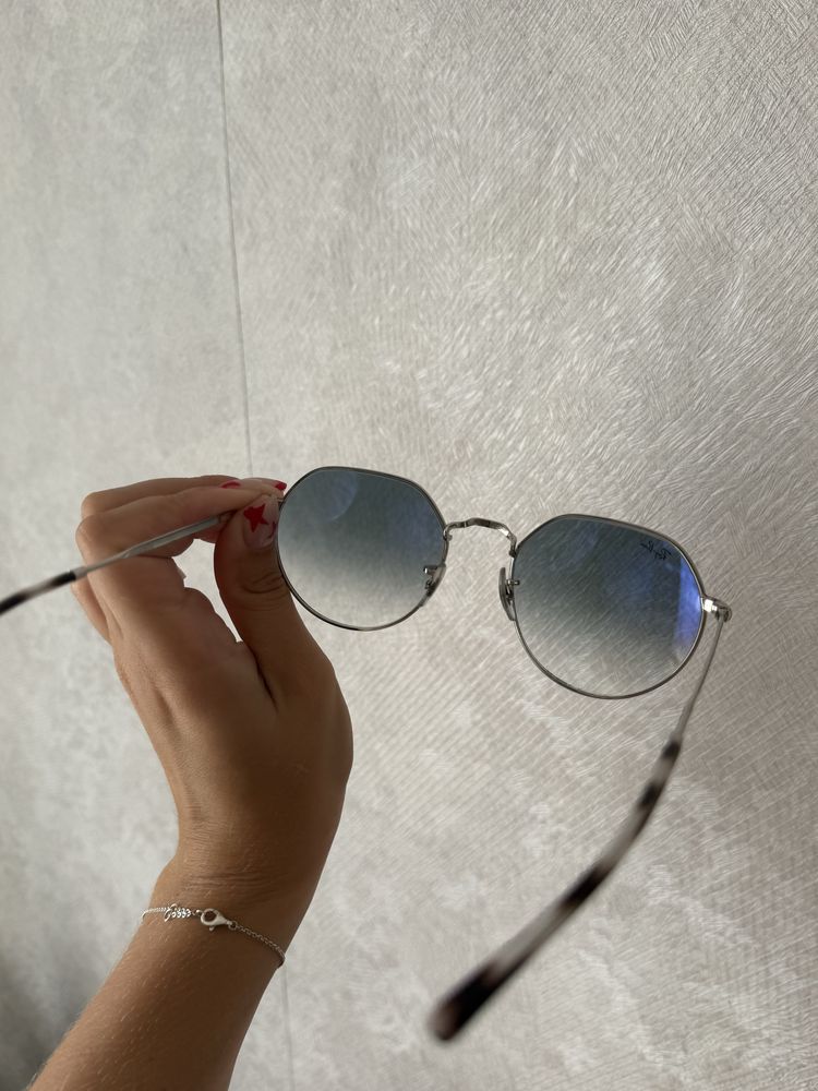 Сонцезахисні окуляри Ray Ban RB3565 003/3F 53 Градиент Голубой