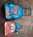 Mochila criança usada Homem Aranha e Super Wings