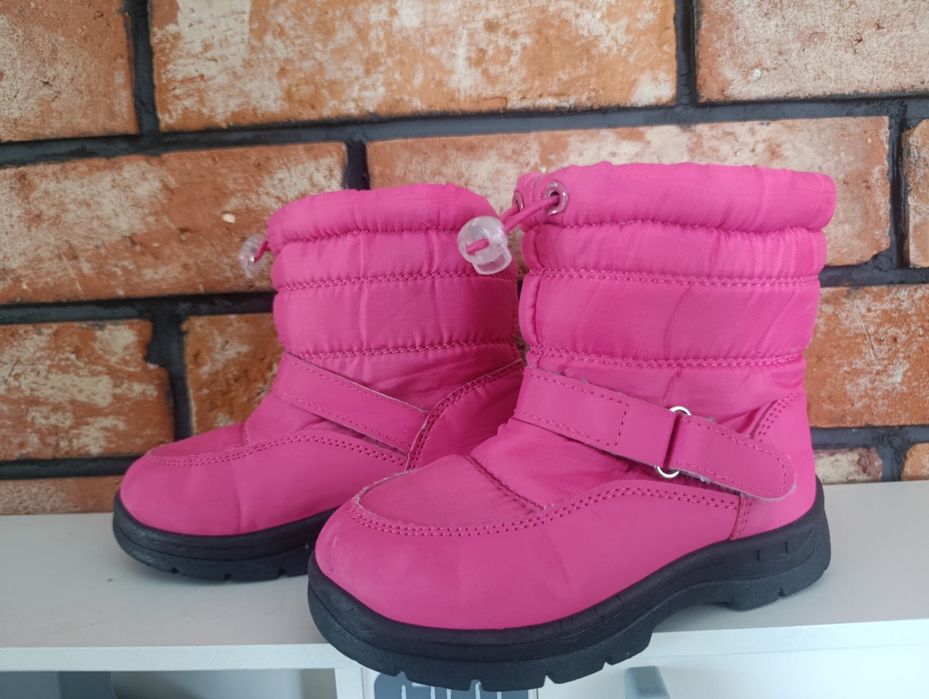 Buty zimowe 26 różowe dla dziewczynki