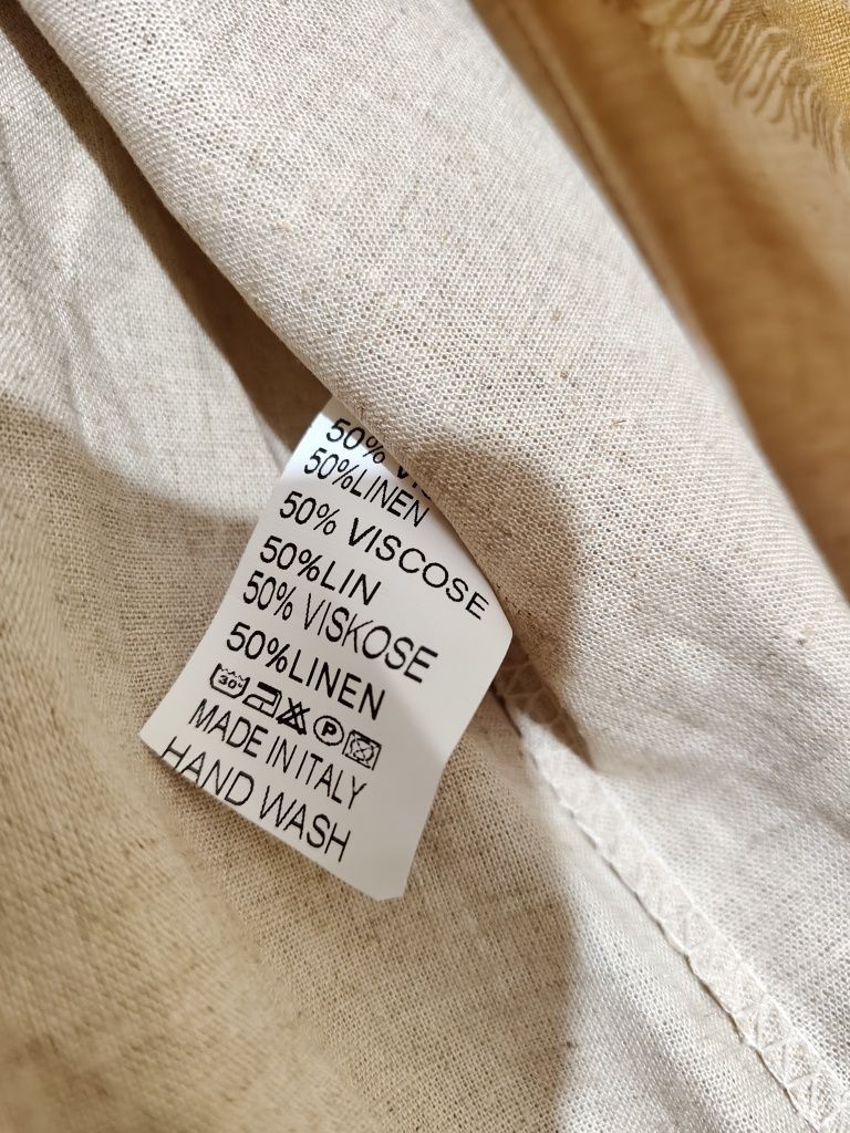 Marynarka żakiet len lniana wiskoza 44 46 plus size duży rozmiar
