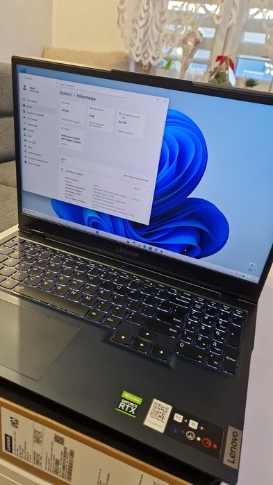 Do gier Legion 5 RTX 3060 6GB 165Hz 2560X1440 R5 5600H 16GBRAM 1TB SSD