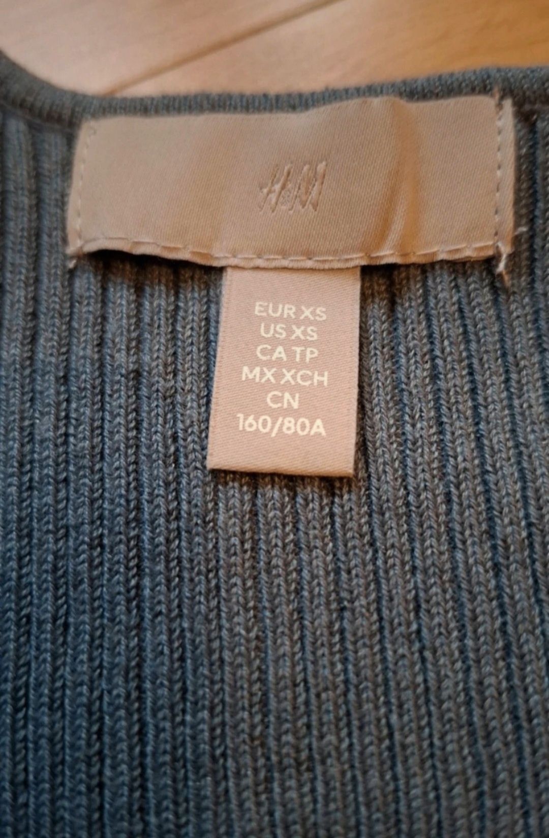 Sukienka midi w prążki XS/S H&M