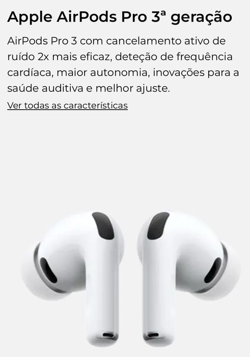 Apple AirPods Pro 3ª geração, novo