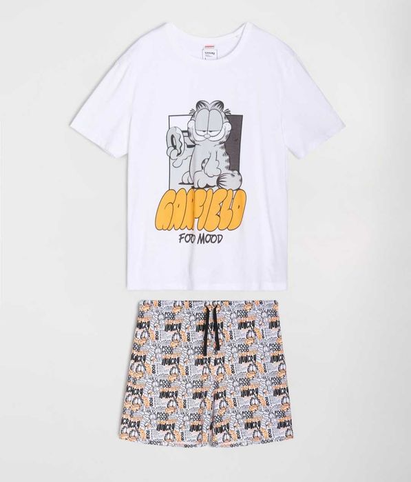 Nowa bawełniana piżama męska marki Garfield rozmiar L. 100%bawełna