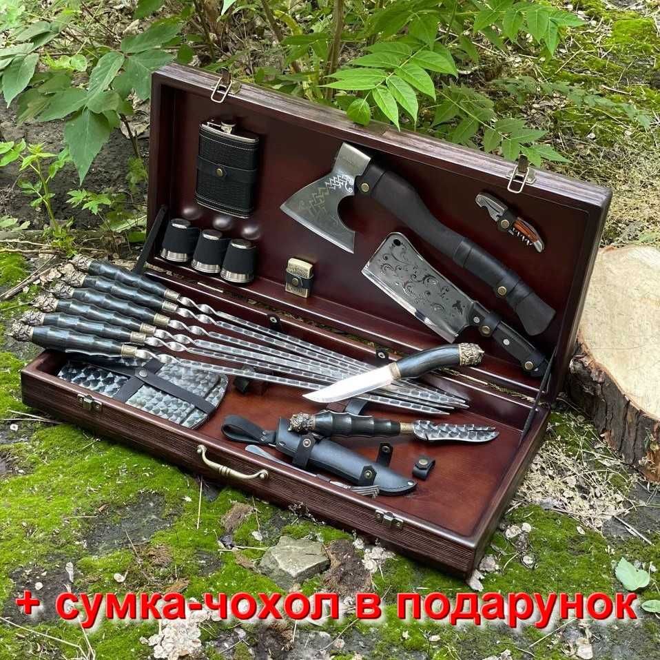 Набір шампурів ВІКІНГ BS83 з сумкою Набор шампуров в кейсе на подарок