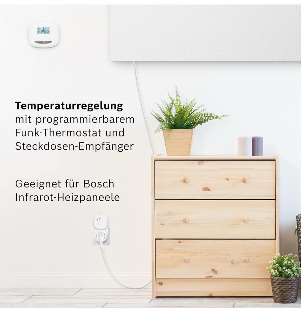Bosch Heat Infrared 4000 P - Grzejnik ścienny na podczerwień 300W