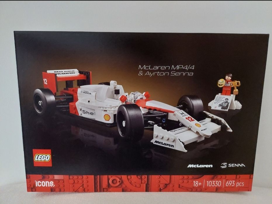Lego McLaren MP4/4 e Ayrtun Senna 10330 [Novo,Selado]