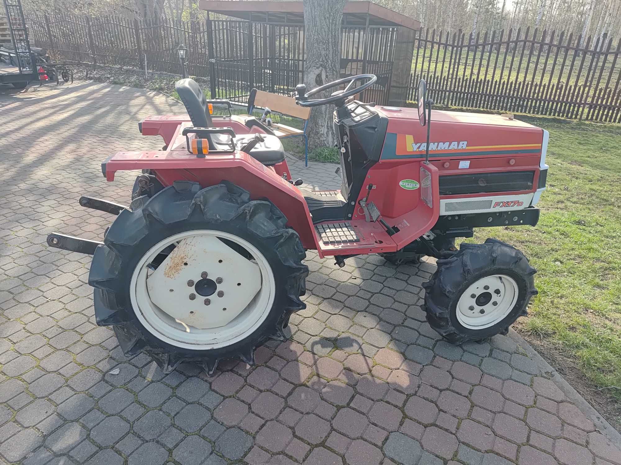 Traktorek Yanmar FX17D 4x4 japoński minitraktor FVAT 23% kultywator
