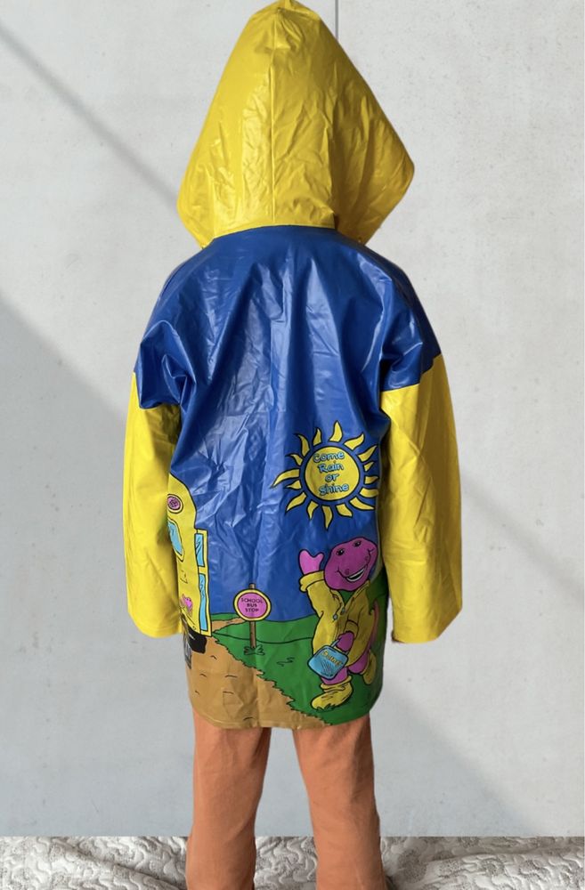 Barney Original kurtka płaszcz przeciwdeszczowy dla dziecka 4-7 lat
