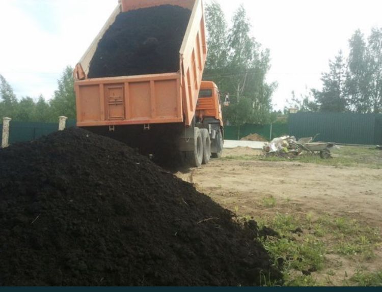 Плодородный Чернозем навалом и в мешках . Гарантия качества 100%.