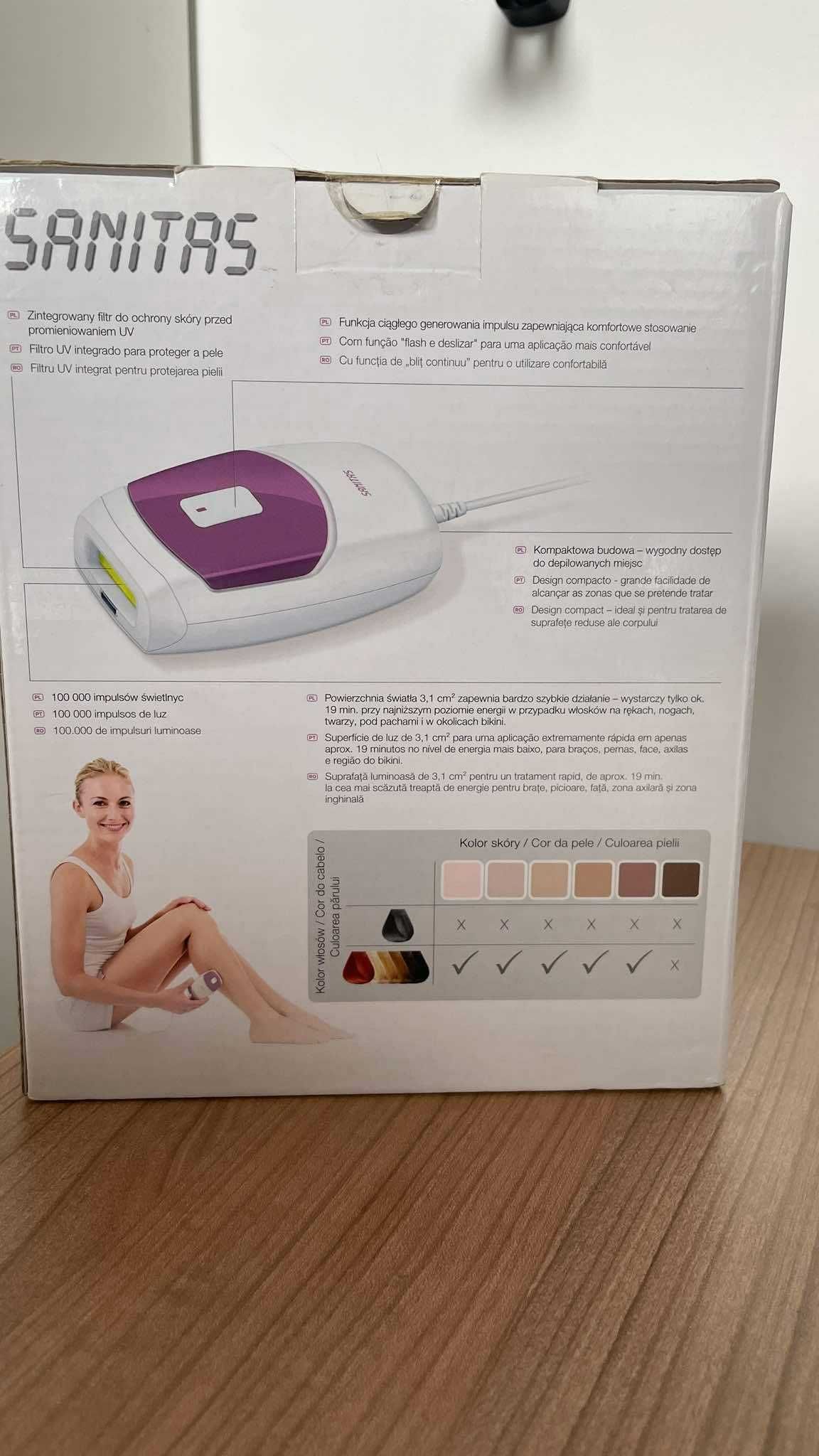 Depilator laserowy Sanitas IPL 100 - NOWY