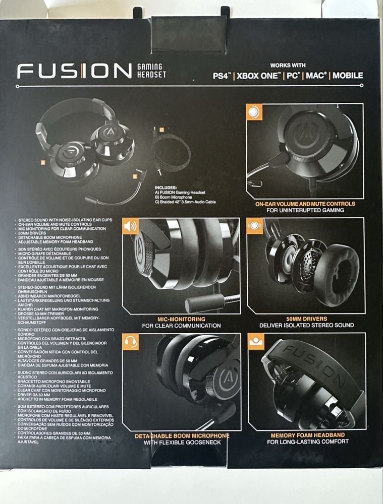 Gaming Headset Auscultadores HI-FI e TV