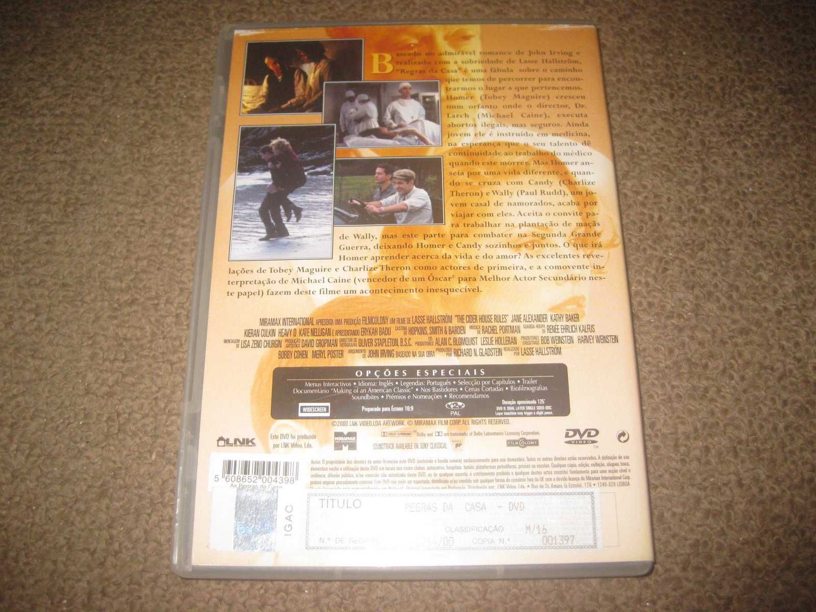 DVD "Regras da Casa" com Michael Caine/Raro!