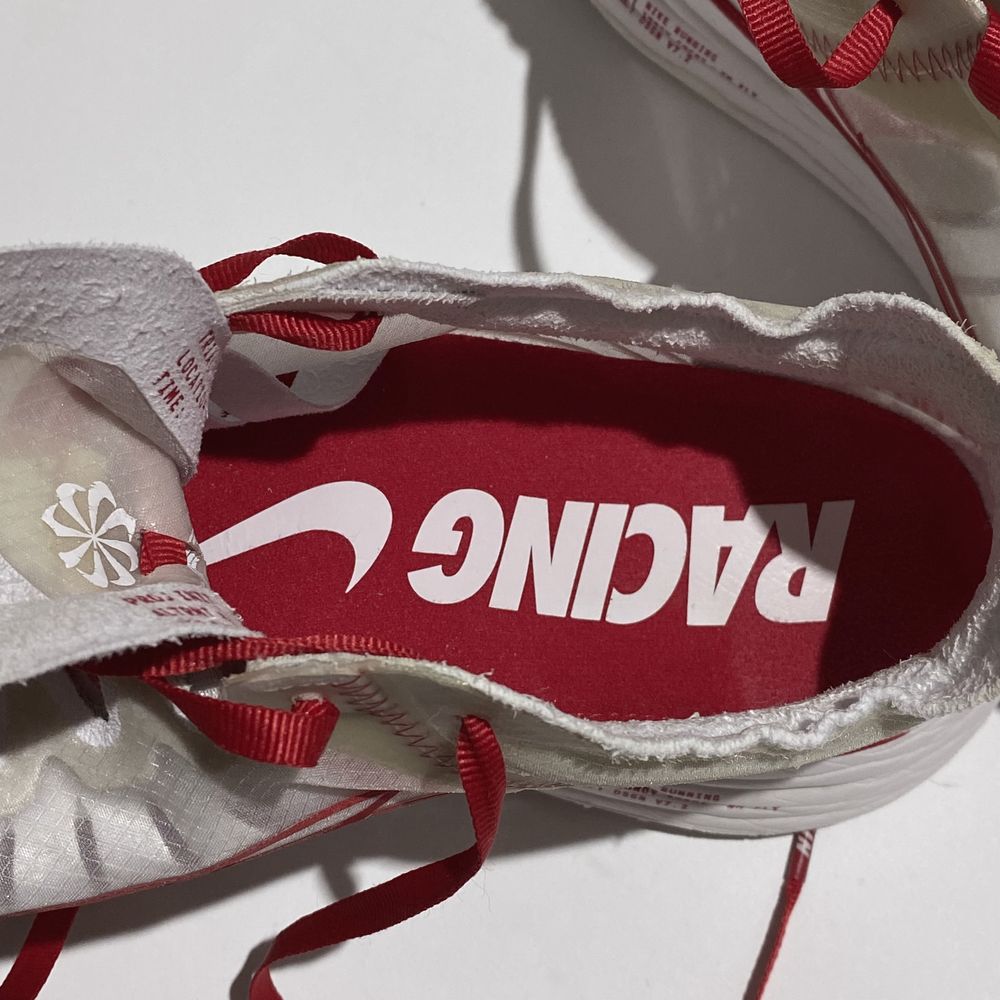 Бігові кросівки Nike ZOOM Fly Sp "White/Red" (Оригінал!)