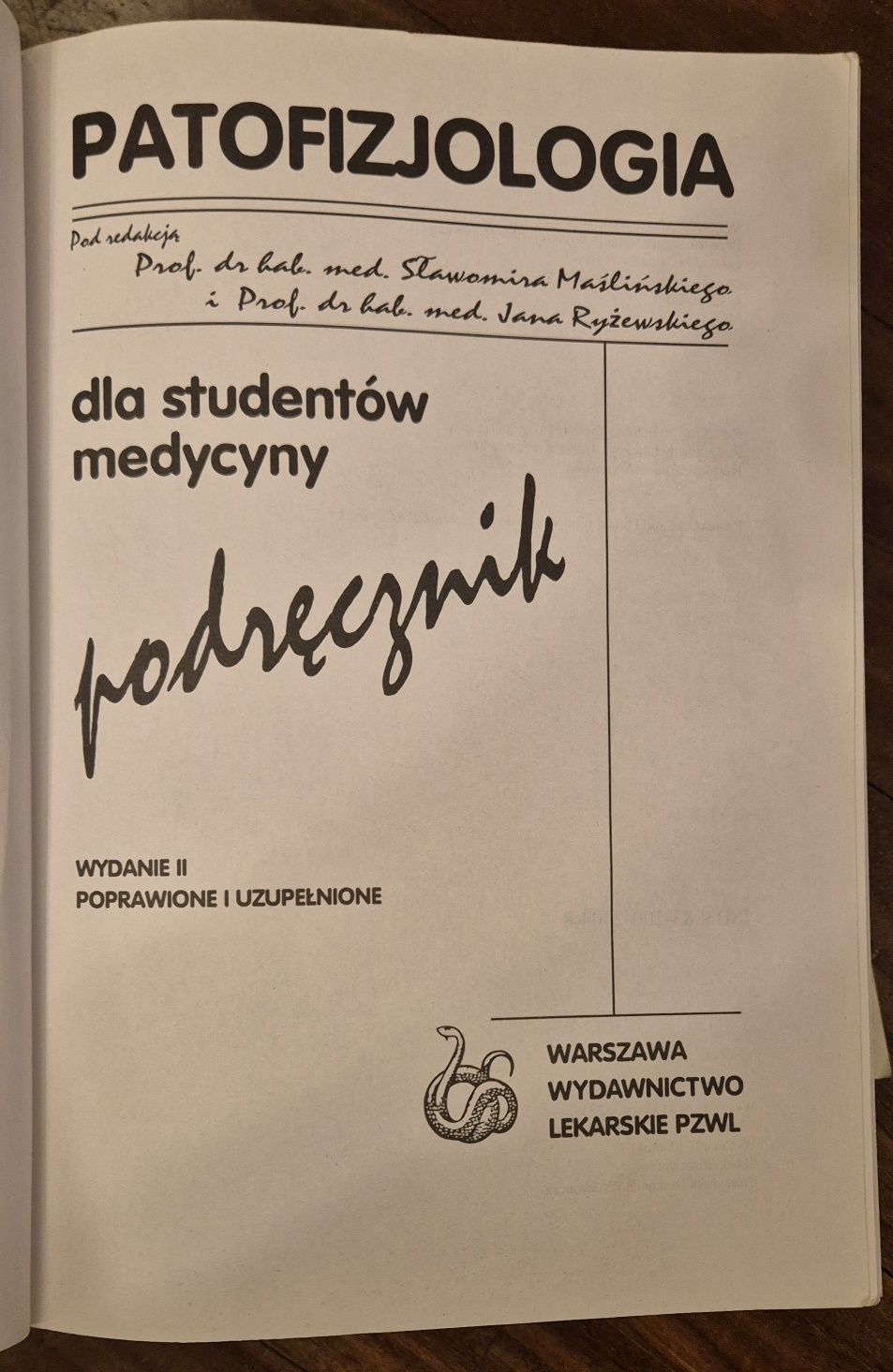 "Patofizjologia. Podręcznik dla studentów medycyny"