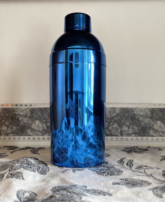 Shaker azul metalizado