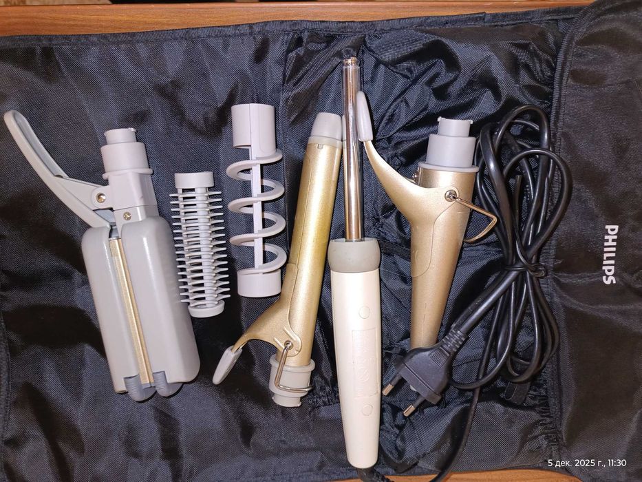 Фен та набір плойок для накрутки волосся Philips