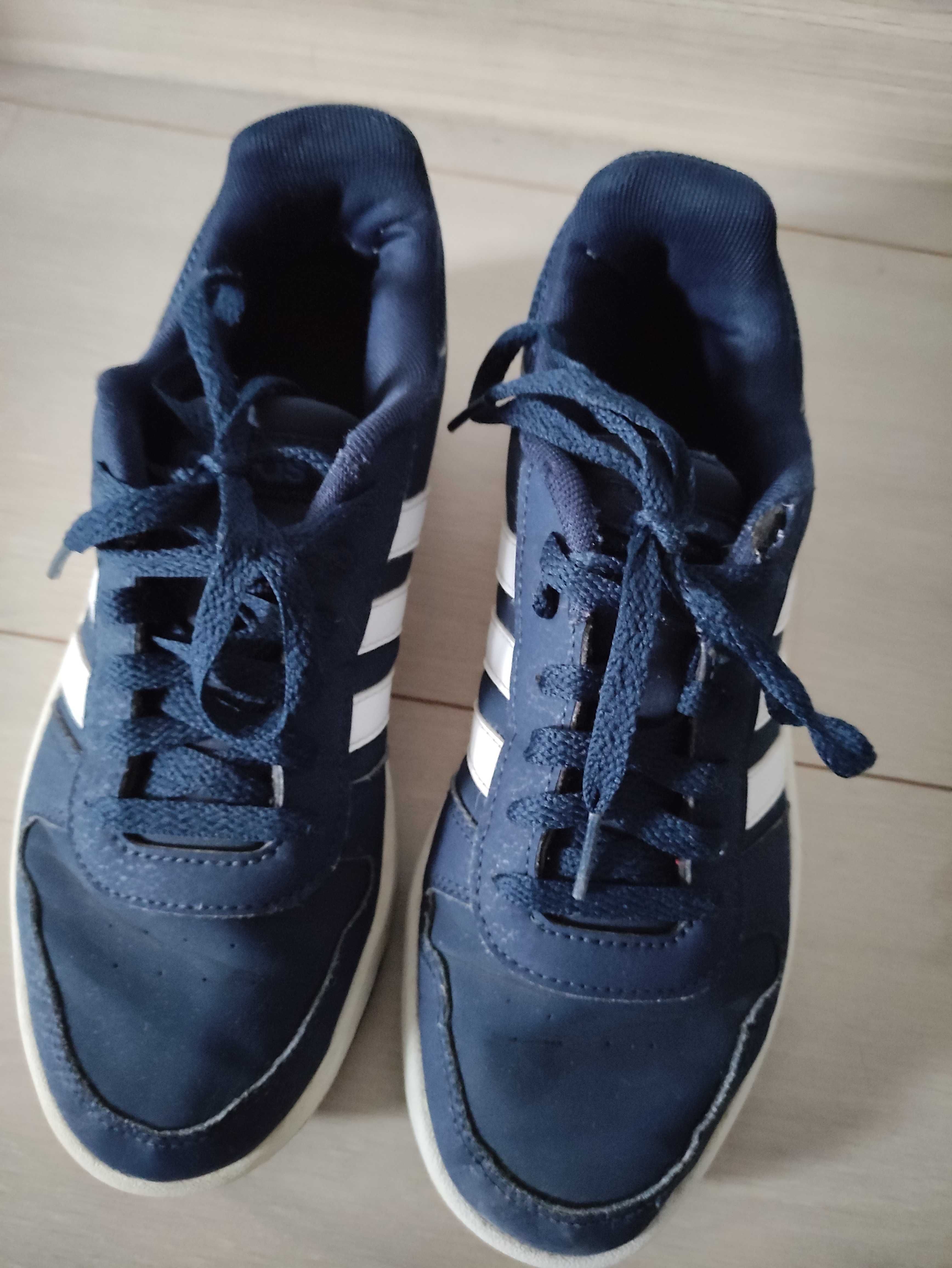 Adidasy granatowe/buty sportowe chłopięce Adidas, rozmiar 38 ²/³