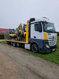 Transport maszyn rolniczych, wózki widłowe, koparki do 15 ton