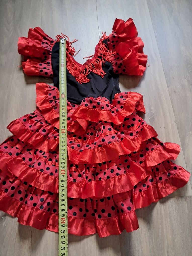 Flamenco hiszpanka 92, 18-24 sukienka strój przebranie