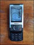 Telefon NOKIA 6500 slide srebrny zestaw uszkodzony - Okazja!