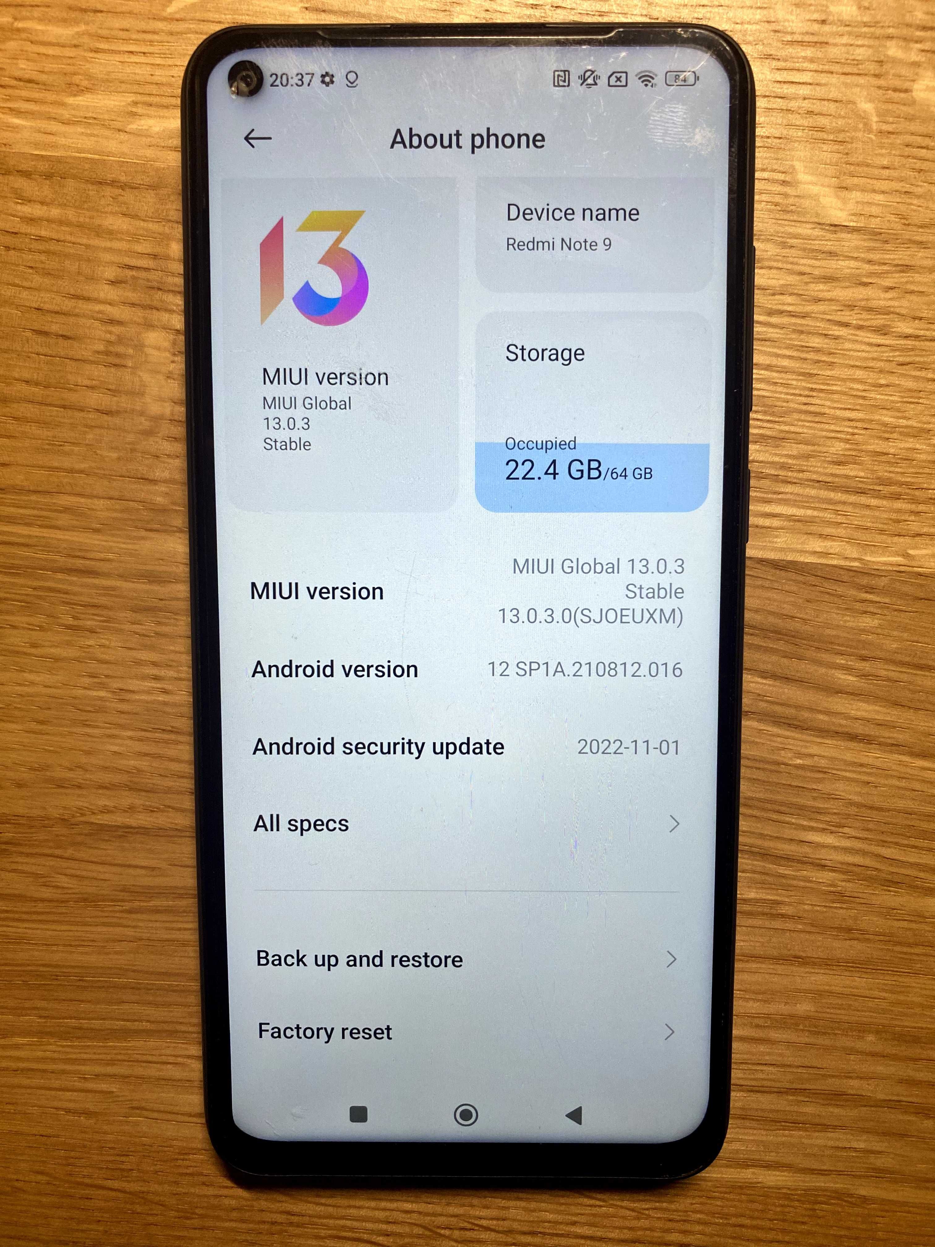 Xiaomi Redmi Note 9 3/64 GB