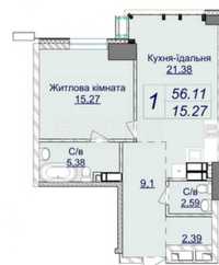 Продажа 1к квартиры 56м2 ЖК Новопечерские Липки, Драгомирова/7 очередь