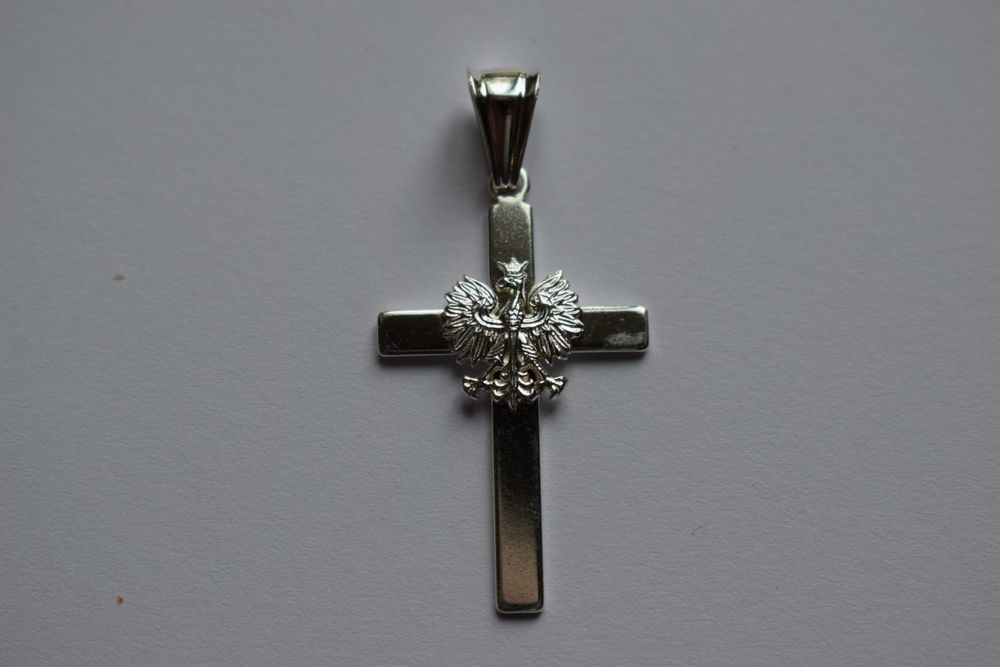 srebrny polski krzyżyk