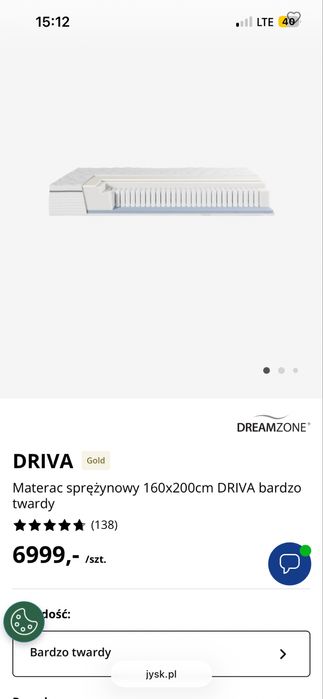 Łóżko Malm + 2 pojemniki + materac jysk + 2 szafki nocne