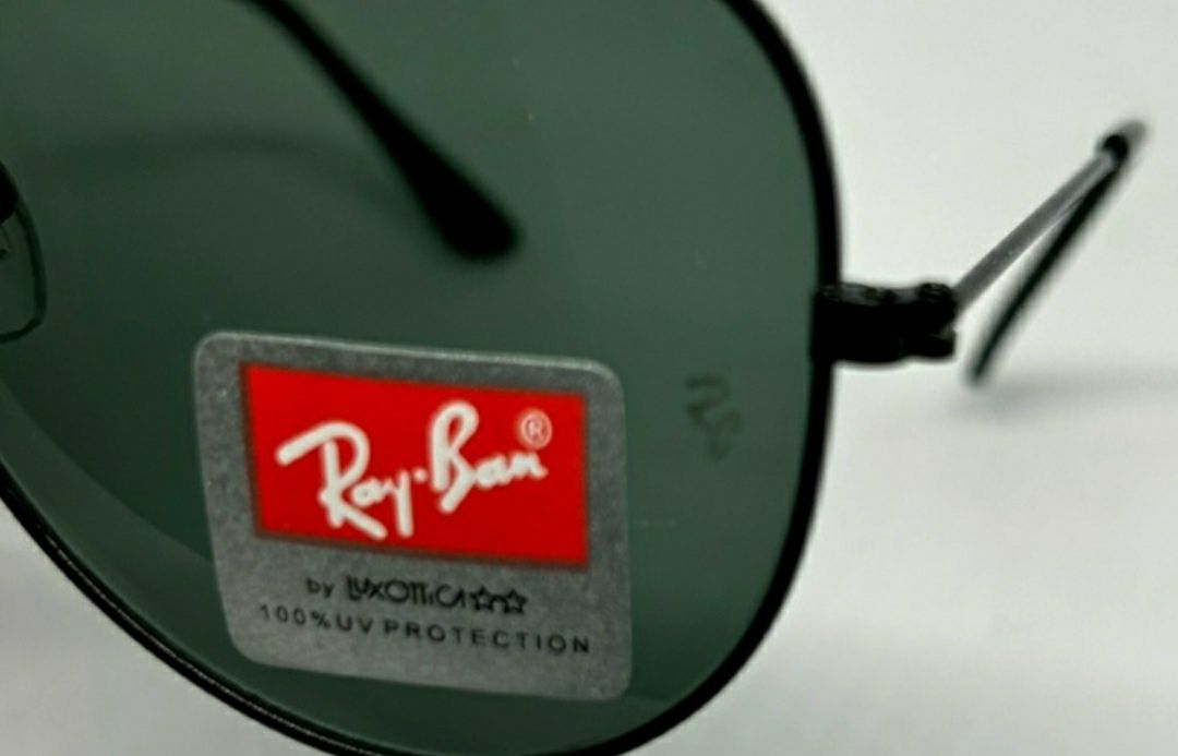 Ray Ban Aviator очки капли мужские солнцезащитные черные стекло