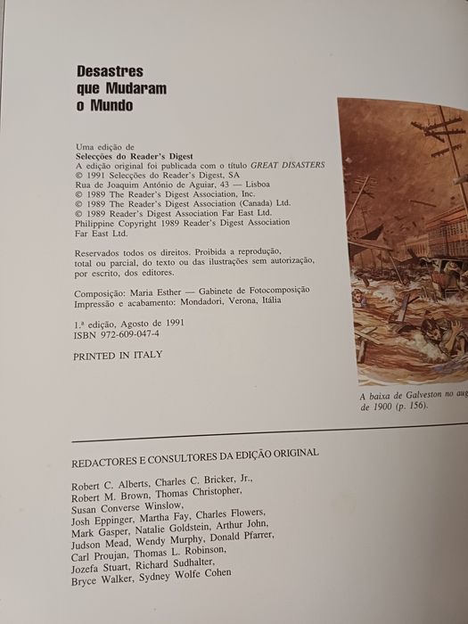 Livro 'Desastres que mudaram o Mundo"
