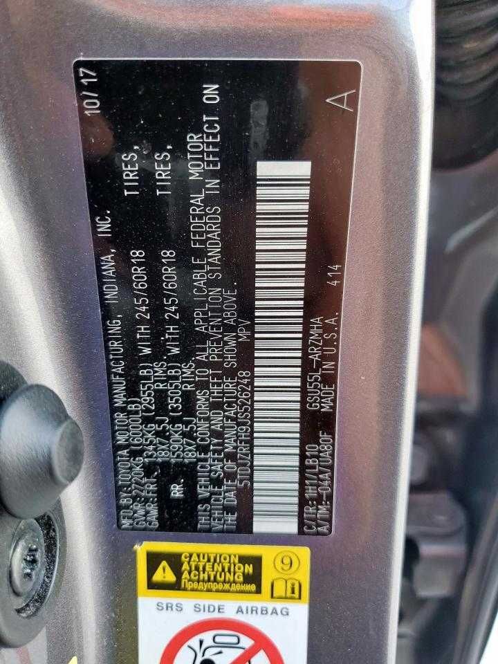 2018 Toyota Highlander SE
