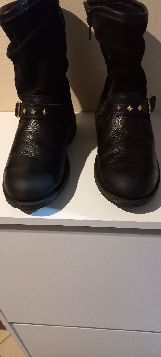 Botki Ecco damskie ocieplane