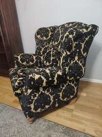 Elegancki, oryginalny fotel uszak 90x90x100 cm