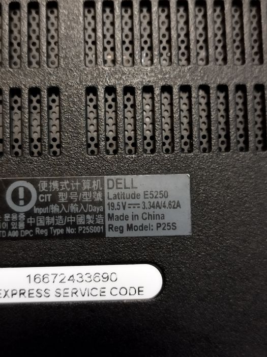 Laptop Dell E5250 i5 8gb ram