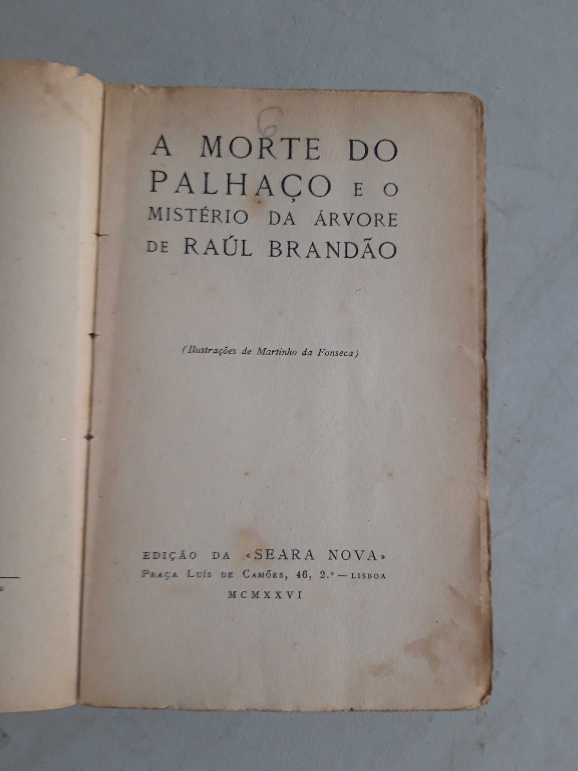 Livro Ref esc - Raul Brandão - A morte do Palhaço e o Mistério...