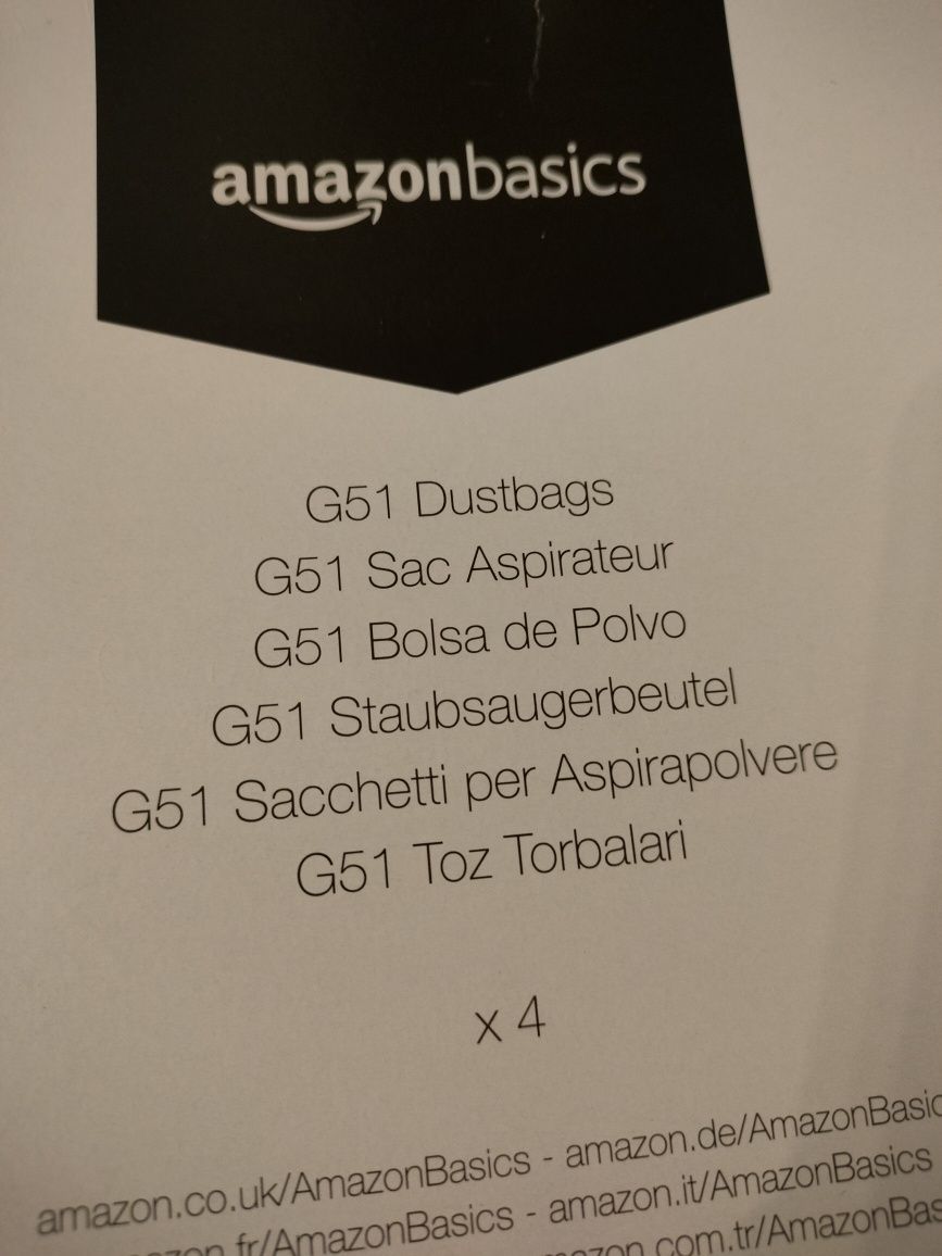 Amazon Basics - Worki do odkurzacza G51 z kontrolą zapachu, 4 sztuki