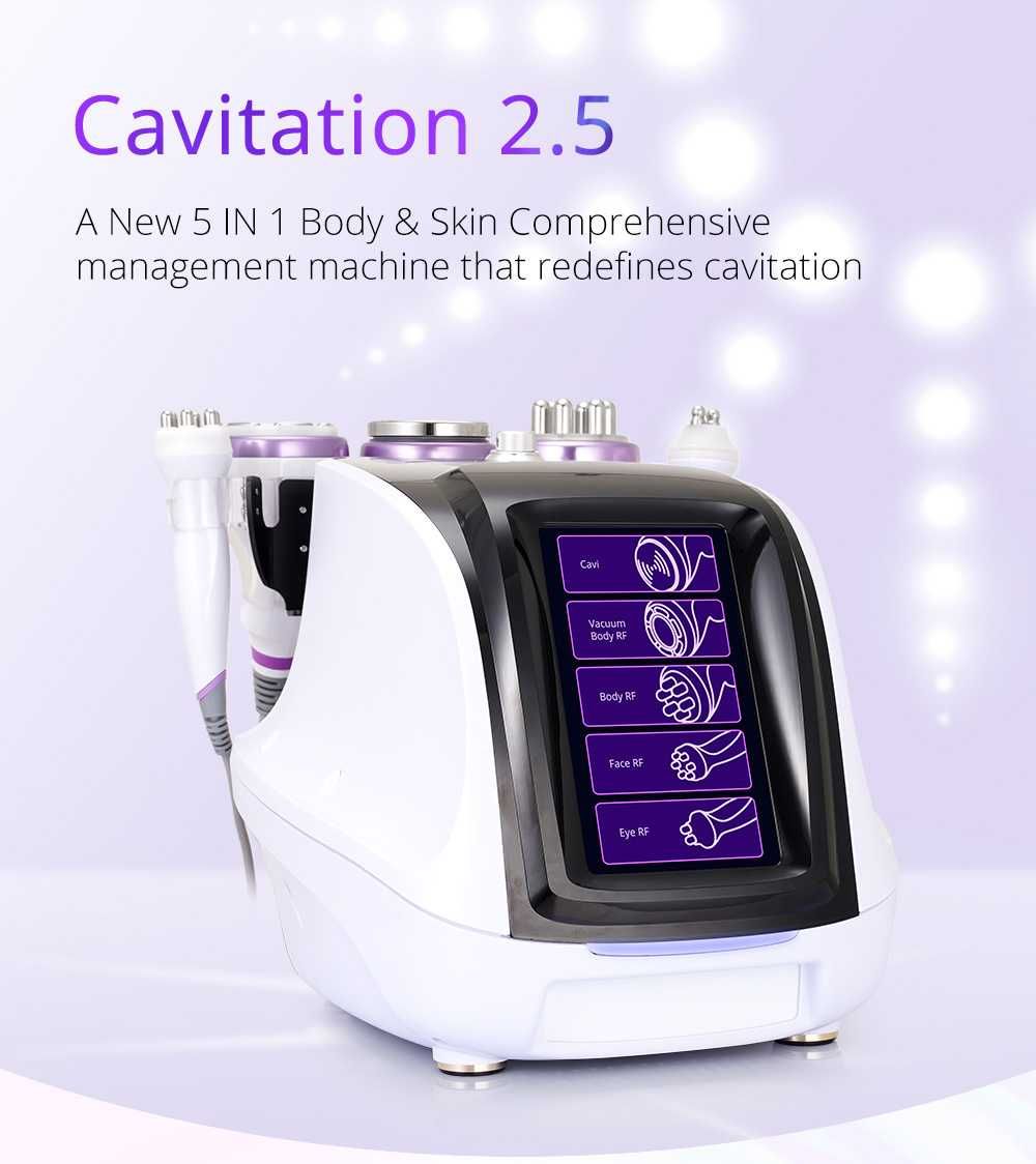MAQUINA CAVITAÇÃO + RADIOFREQUENCIA + VÁCUO 2.5 - 5 EM 1