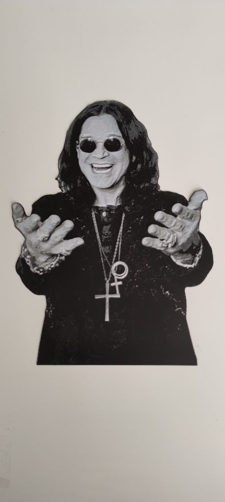 Ozzy Osbourne obraz hueforge druk 3d