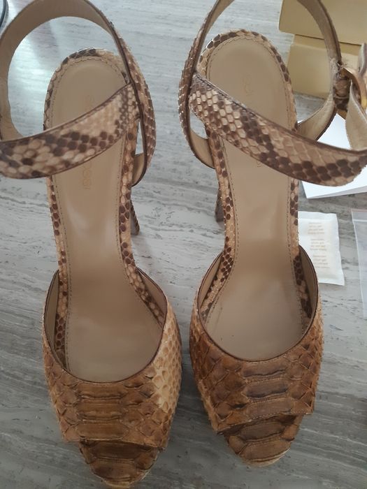 Sandálias de piton Sérgio Rossi - 39