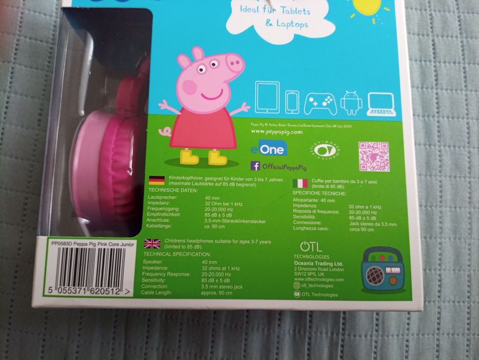 NOWE Słuchawki składane Peppa