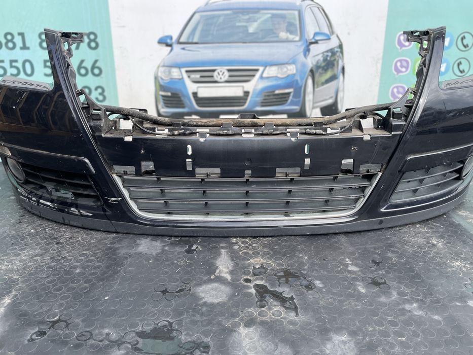 Бампер передній lc9x чорний фольксваген пассат б6 volkswagen passat b6
