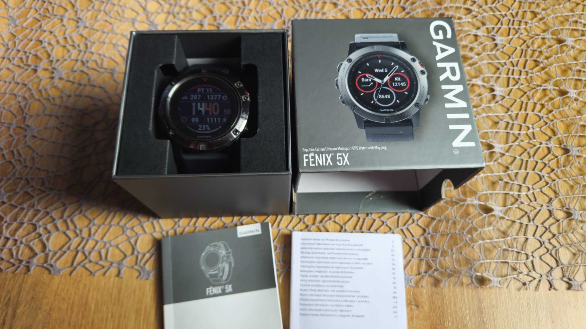 Garmin fenix 5x Sapphire Edition Ultimate Multisport GPS Watch Mapping