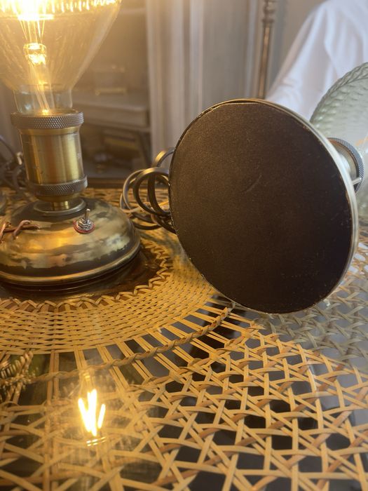 Candeeiro de mesa / candeeiro steampunk / candeeiro upcycled